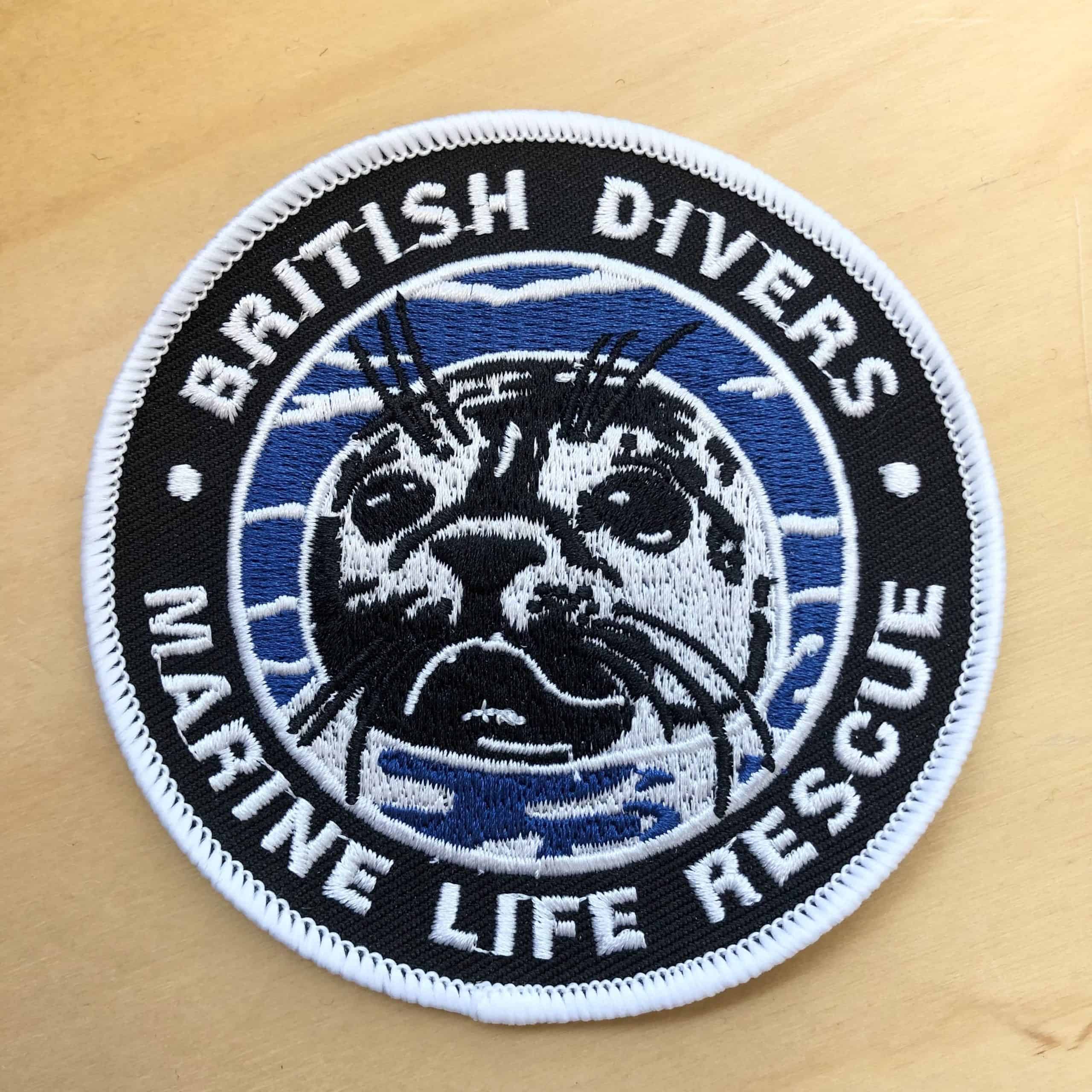 BDMLR Embroidered Patch - British Divers Marine Life Rescue
